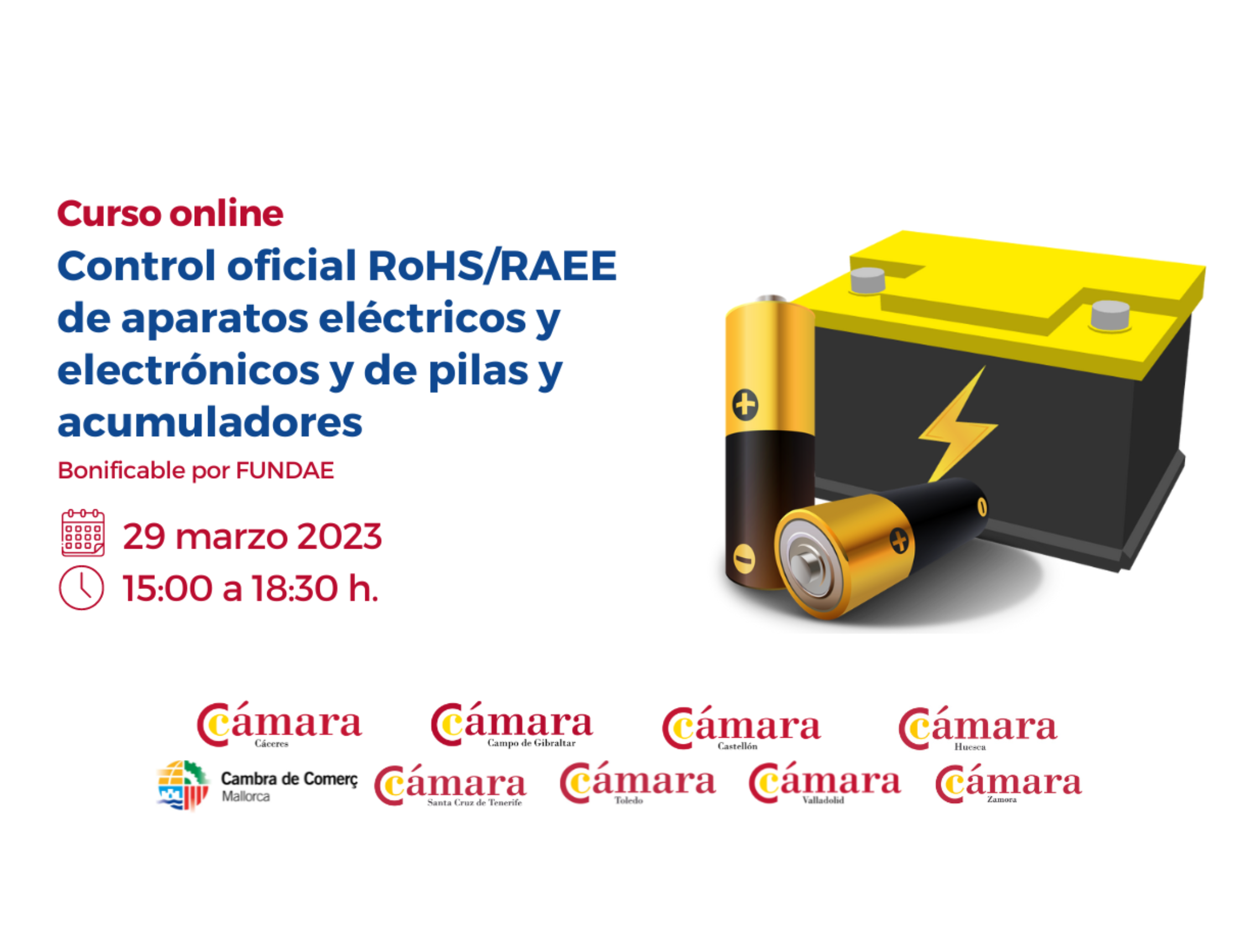 Control RoHS/RAEE de aparatos eléctricos, electrónicos, de pilas y acumuladores